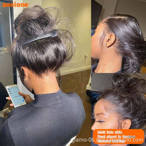 HD Frontal Wig Human Hair,HD Transparent Mongolian Kinky Curly Wig For Black Women, Bodywave Human Hair Wigs Lace Front